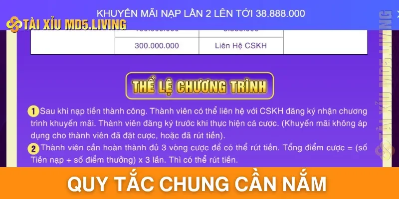 Quy tắc chung cần nắm khi tham gia vào chương trình